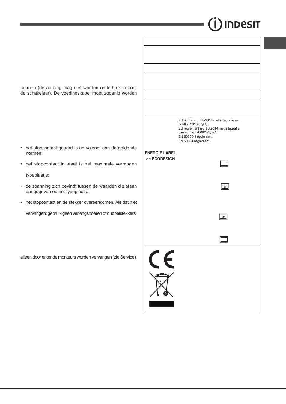 Indesit FIMS531J-K.A-IX-(EE) User Manual | Page 57 / 84