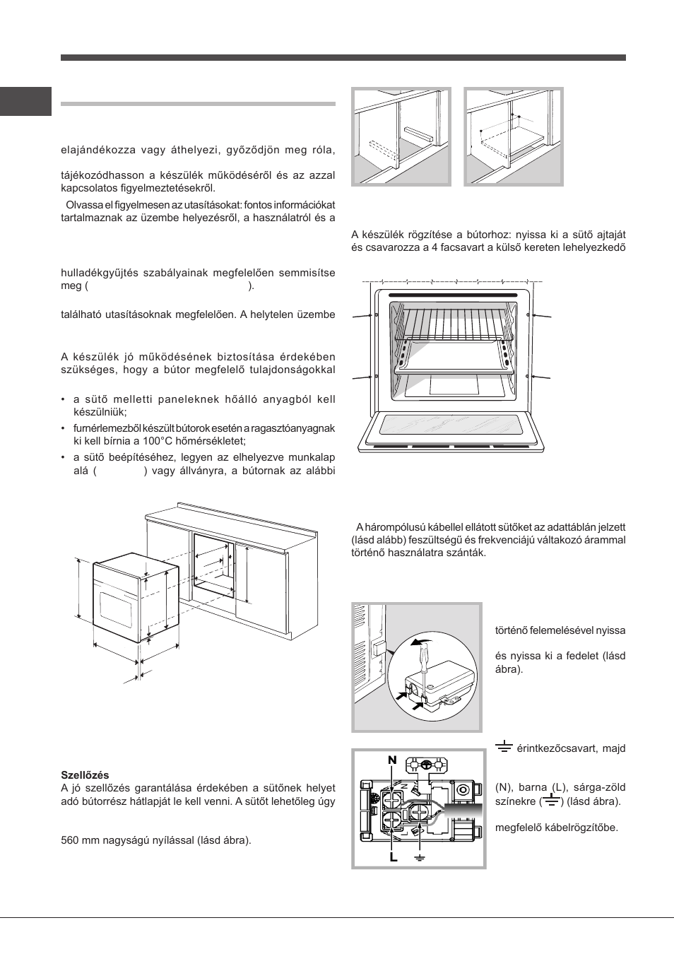 Üzembe helyezés, Elektromos csatlakoztatás | Indesit FIMS531J-K.A-IX-(EE) User Manual | Page 70 / 84