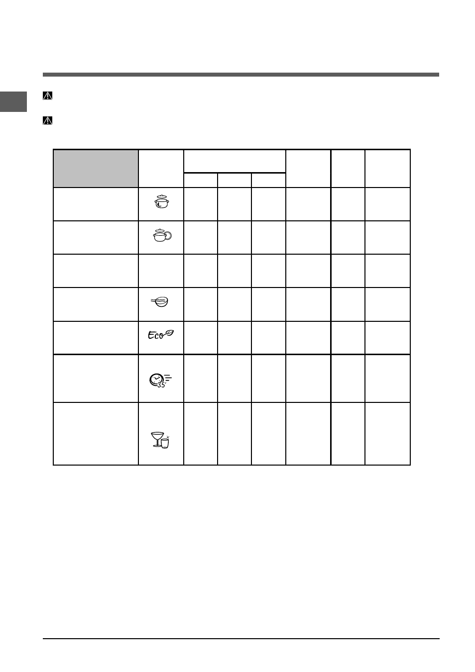 Programmes | Indesit DFP-2731M-NX-EU User Manual | Page 32 / 84