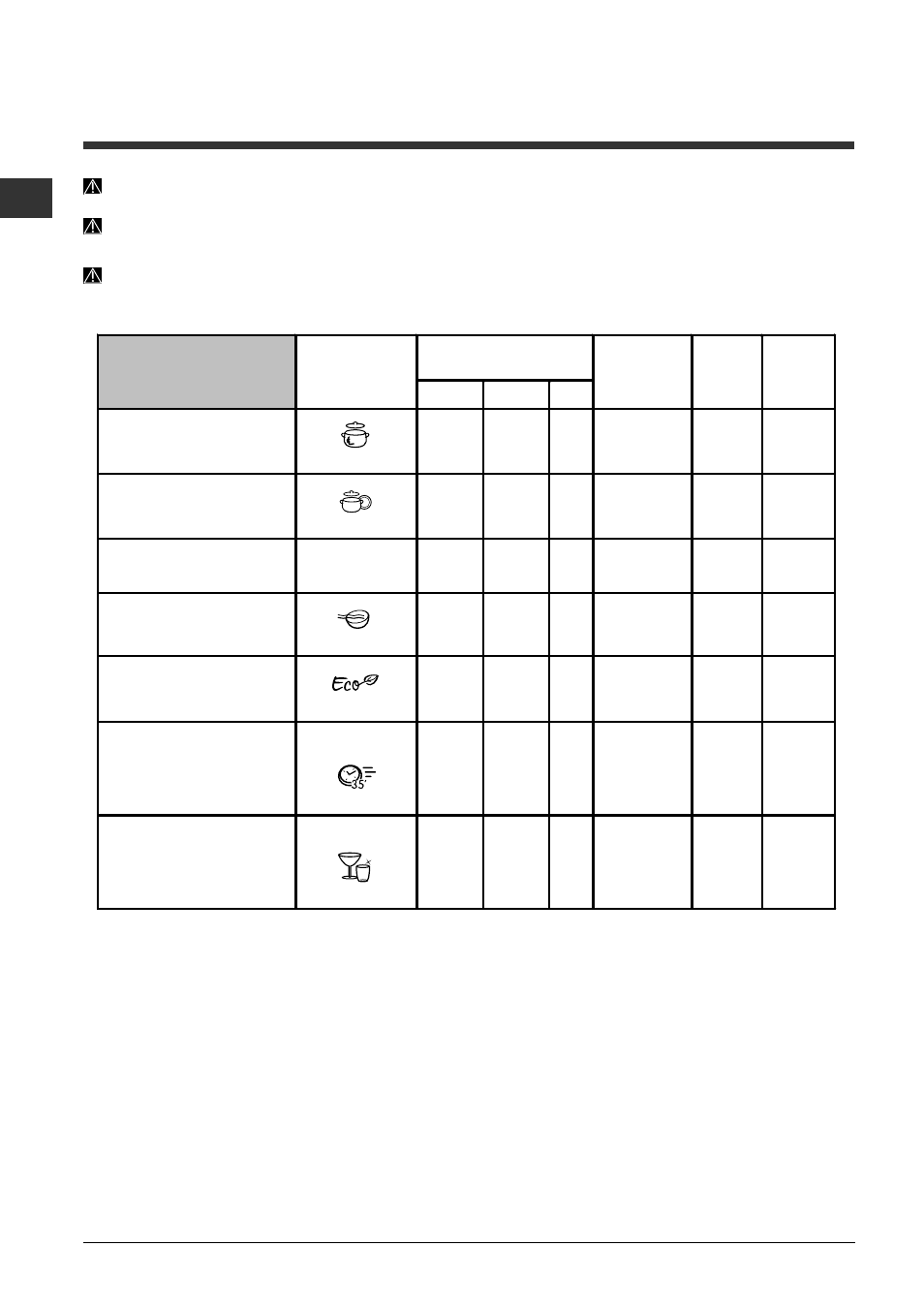 Spülprogramme | Indesit DFP-2731M-NX-EU User Manual | Page 44 / 84