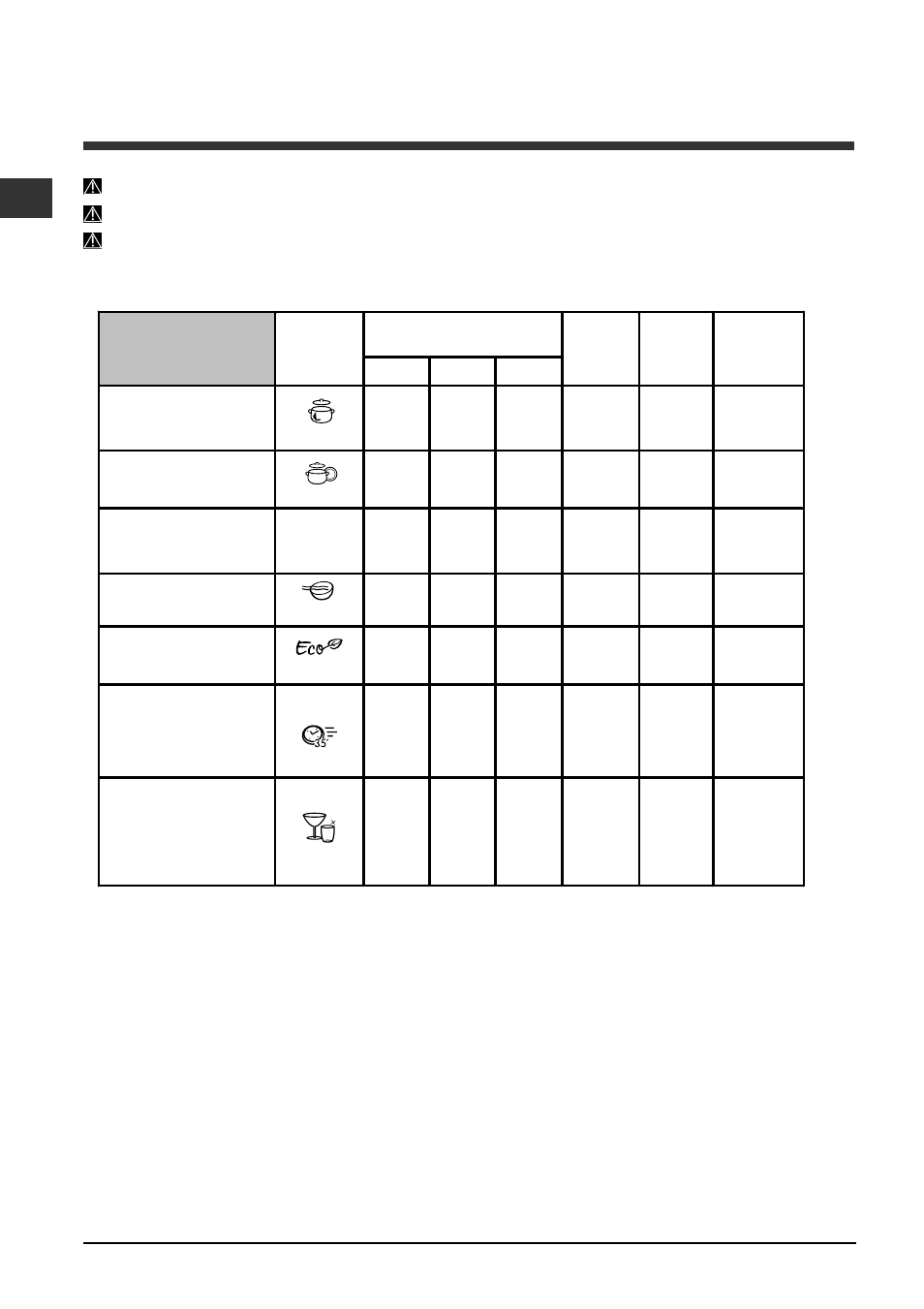 Programas | Indesit DFP-2731M-NX-EU User Manual | Page 56 / 84