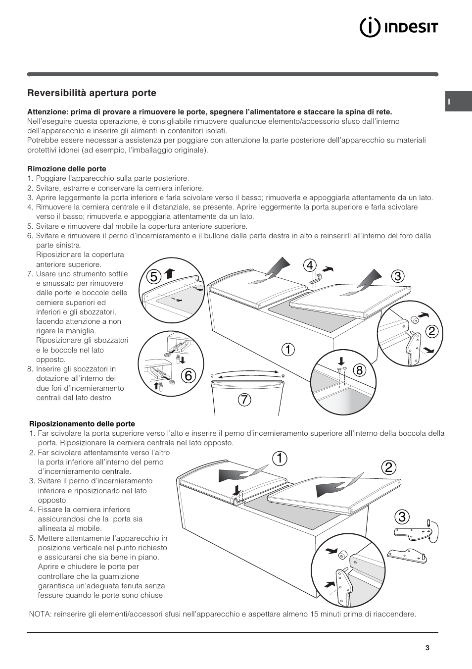 Indesit CAA 55 User Manual | Page 3 / 80