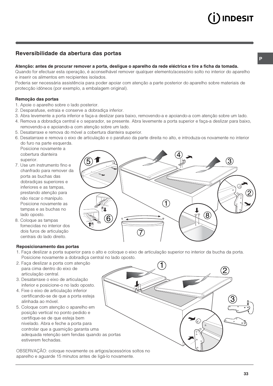 Indesit CAA 55 User Manual | Page 33 / 80