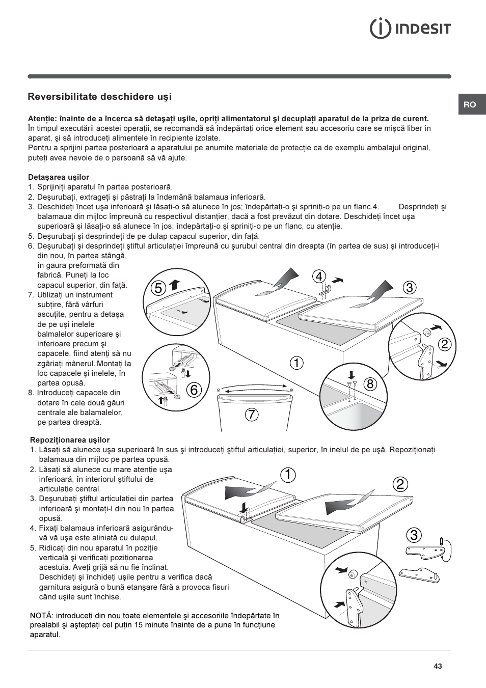 Indesit CAA 55 User Manual | Page 43 / 80