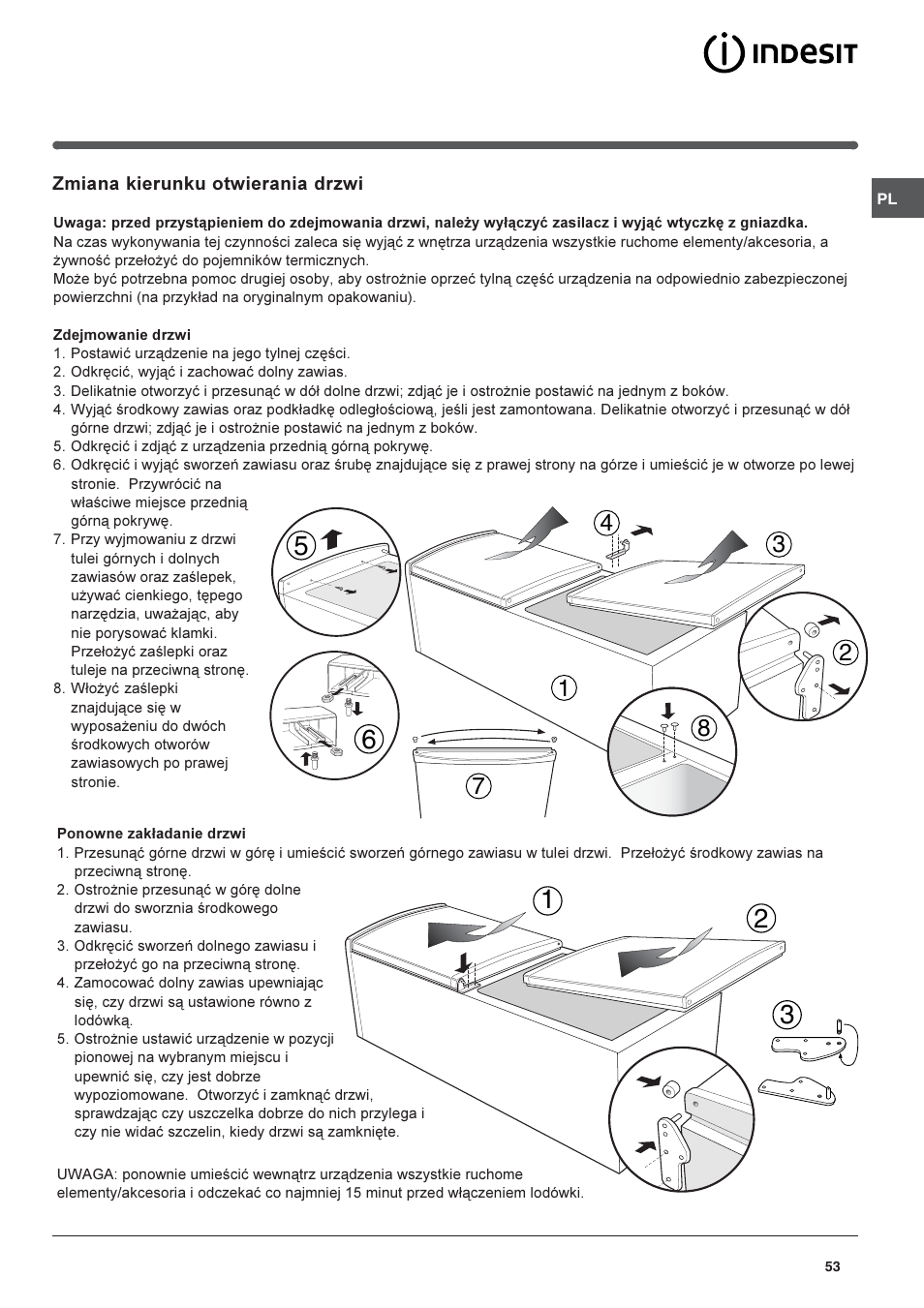 Indesit CAA 55 User Manual | Page 53 / 80