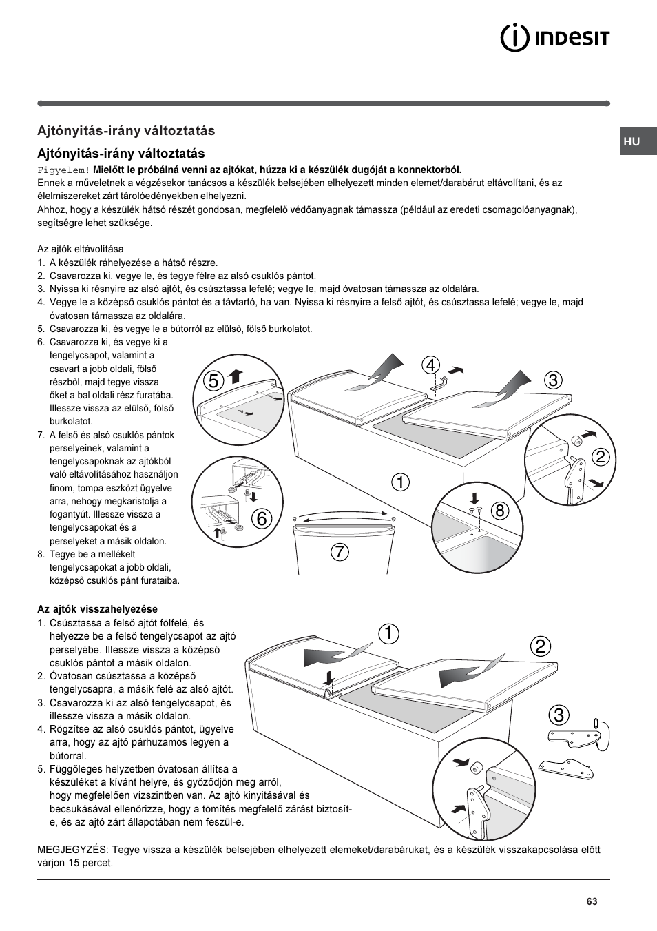 Indesit CAA 55 User Manual | Page 63 / 80