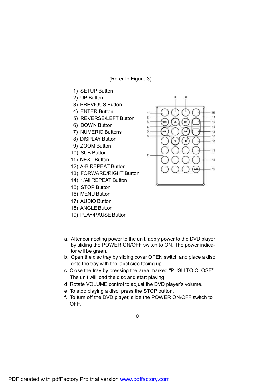 Audiovox D1809 User Manual | Page 10 / 34