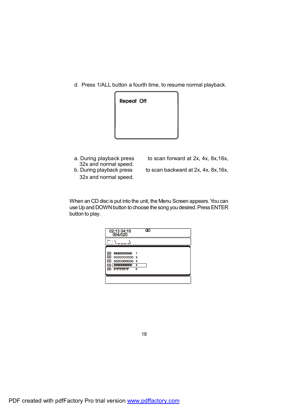 Audiovox D1809 User Manual | Page 18 / 34