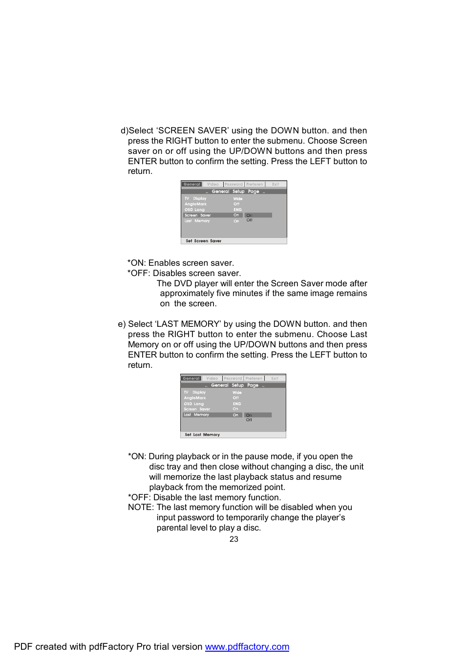 Audiovox D1809 User Manual | Page 23 / 34