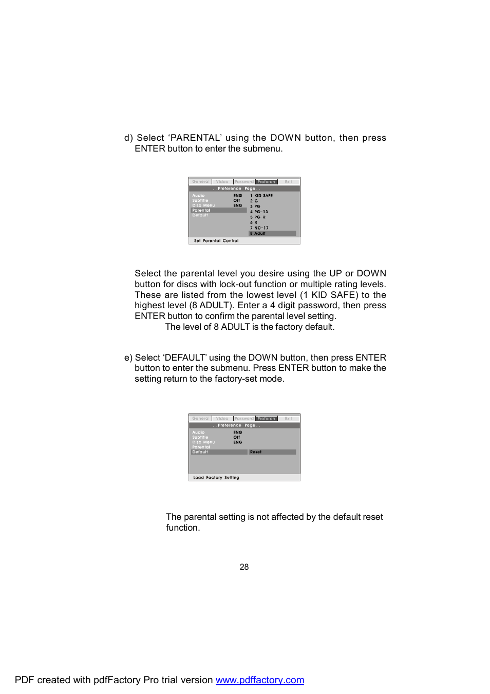 Audiovox D1809 User Manual | Page 28 / 34