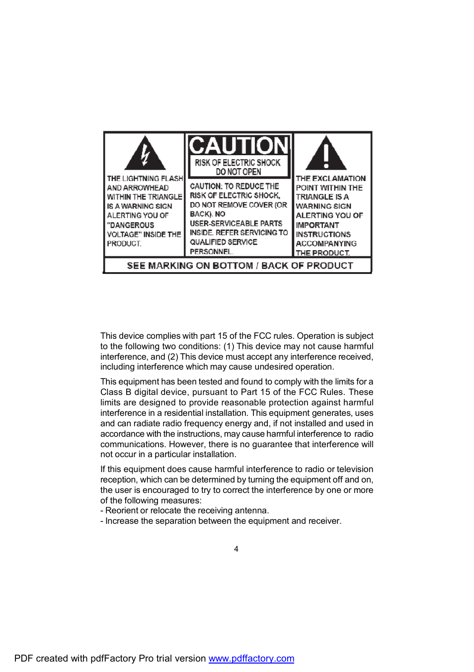 Audiovox D1809 User Manual | Page 4 / 34