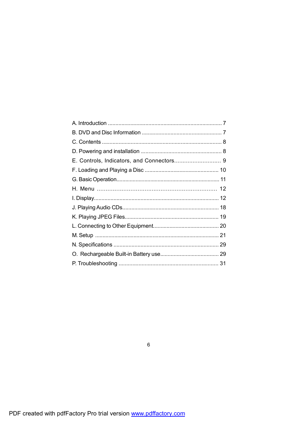 Audiovox D1809 User Manual | Page 6 / 34