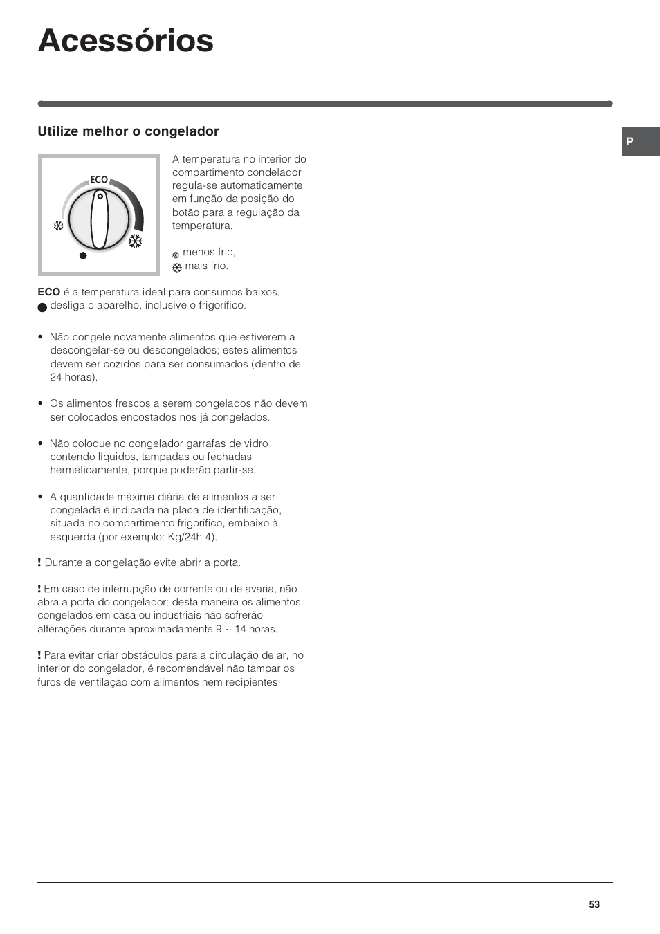 Acessórios | Indesit TAAN-6-FNF User Manual | Page 53 / 64