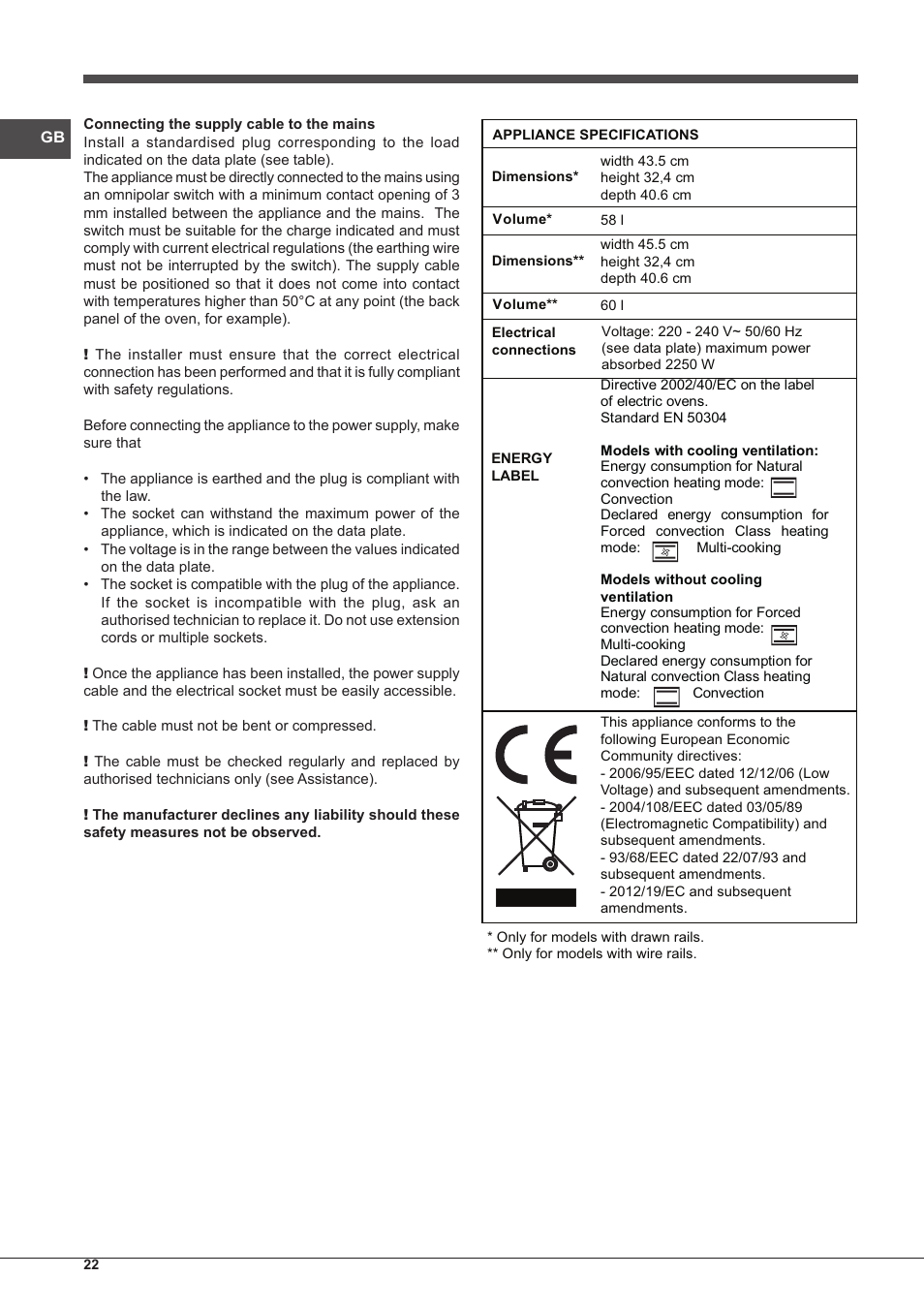 Indesit FIM-51-K.A-IX-S User Manual | Page 22 / 76