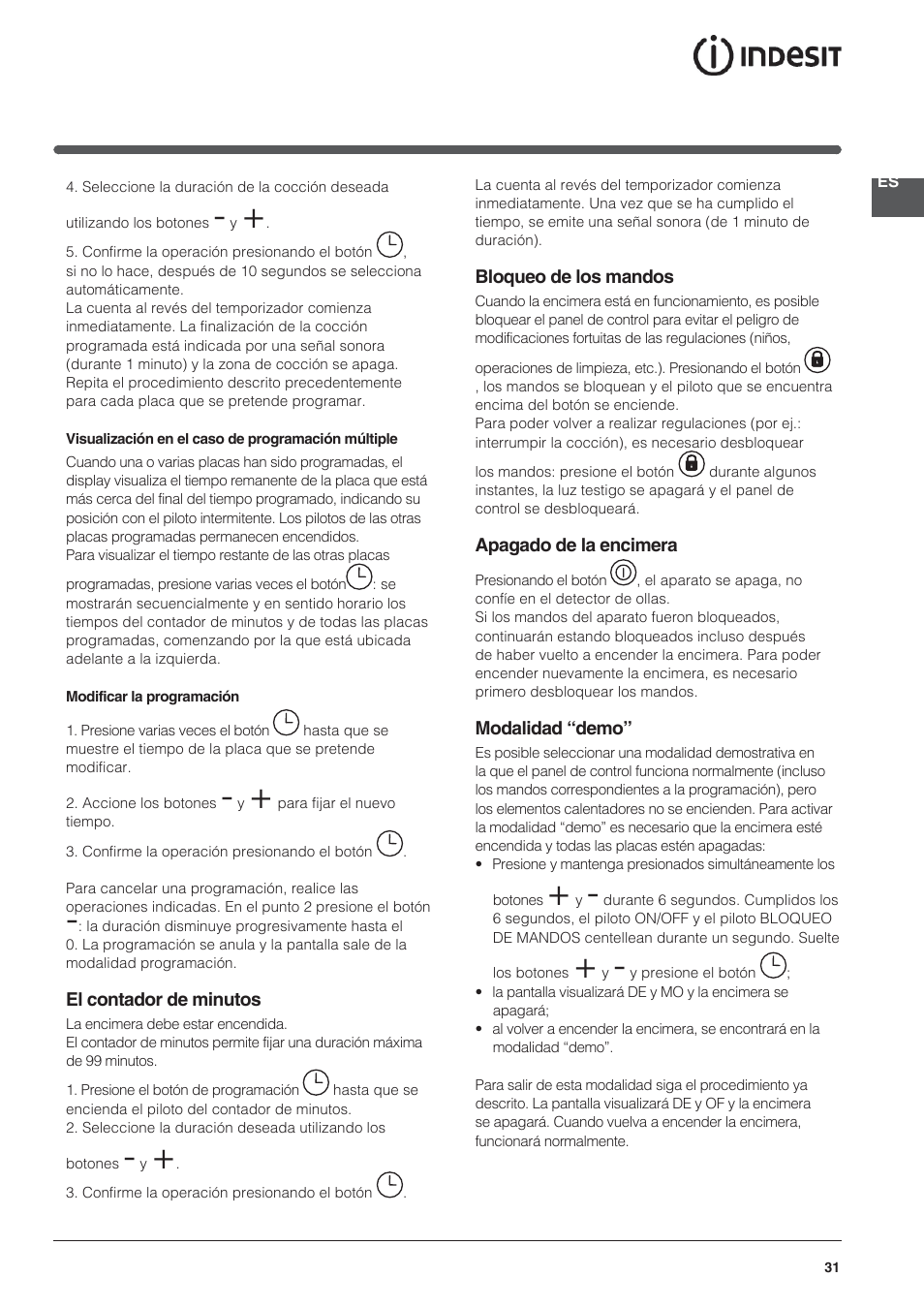 Indesit VIA-630-C User Manual | Page 31 / 84
