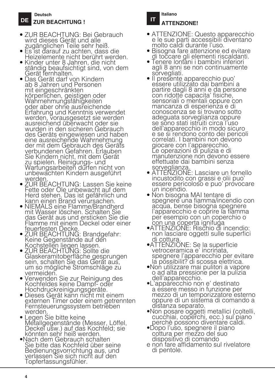 Indesit VIA-630-C User Manual | Page 4 / 84