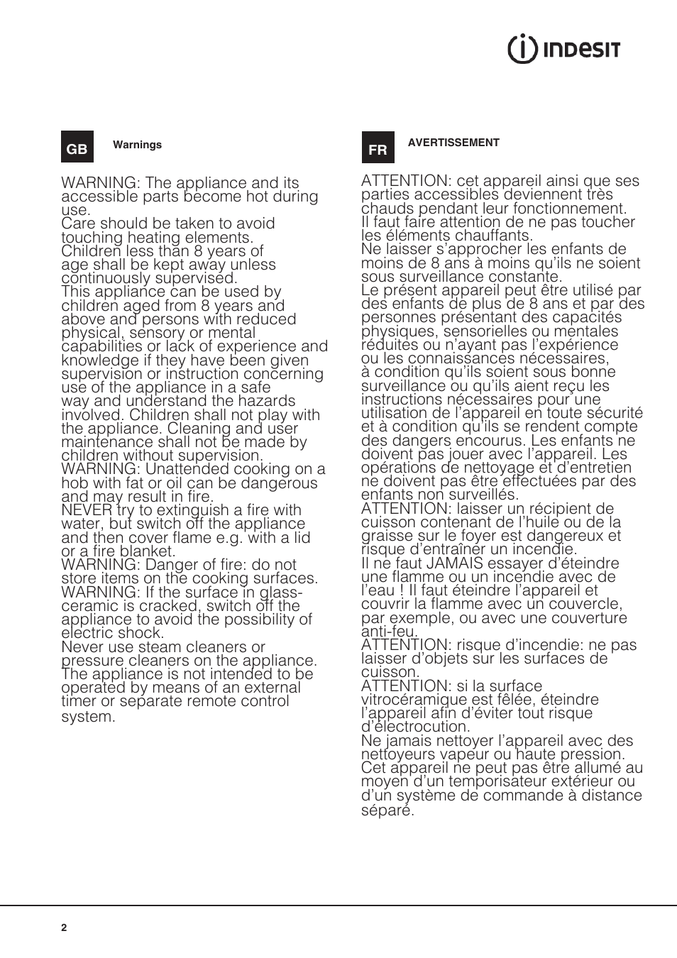 Indesit VRM-640-M-IX User Manual | Page 2 / 72