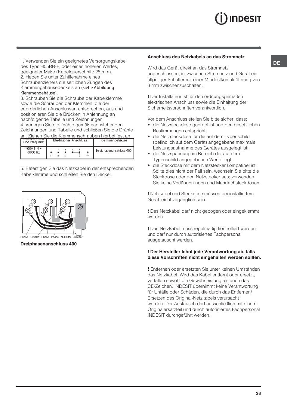Indesit VRM-640-M-IX User Manual | Page 33 / 72