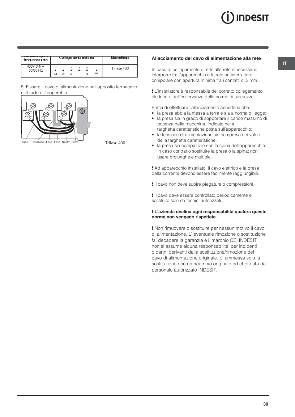 Indesit VRM-640-M-IX User Manual | Page 39 / 72