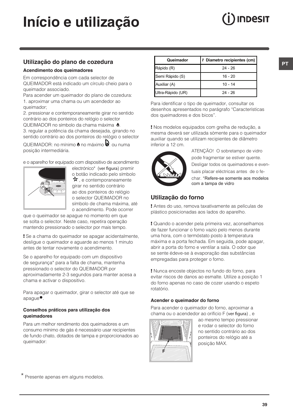 Início e utilização | Indesit KN6G21S(X)-I User Manual | Page 39 / 44