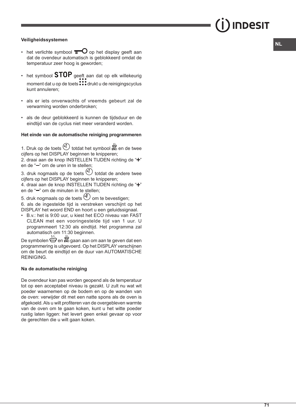 Indesit FIM-88-KGP.A-IX-S User Manual | Page 71 / 72