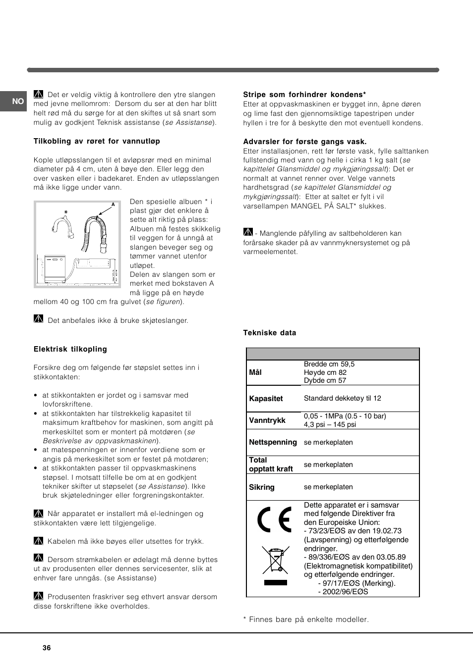 Indesit DIF-26-A User Manual | Page 36 / 80