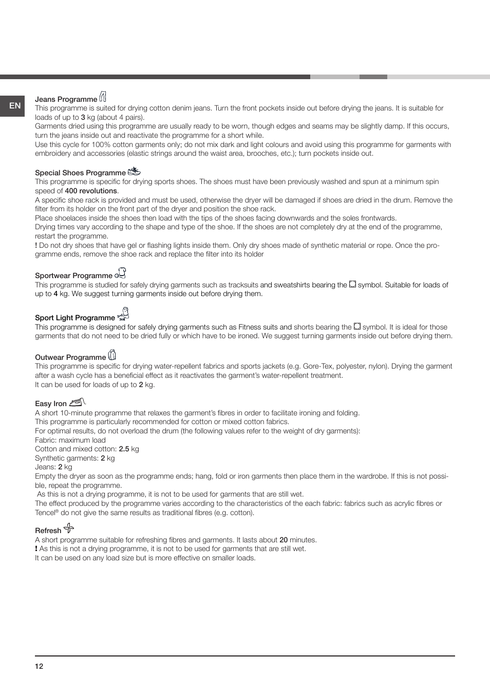 Indesit IDCE-G45-B-H-(EU) User Manual | Page 12 / 80