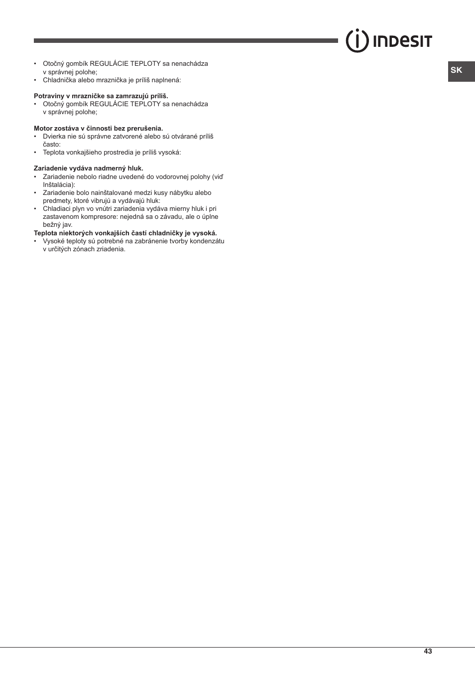 Indesit CAA-55-NF.1 User Manual | Page 43 / 44