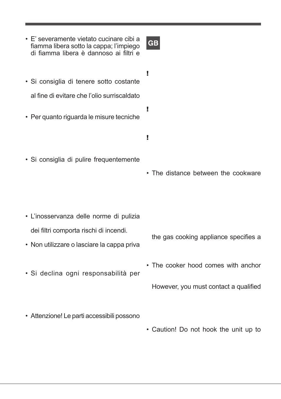 Warnings | Indesit IHT-6.5-C-M-IX User Manual | Page 10 / 80