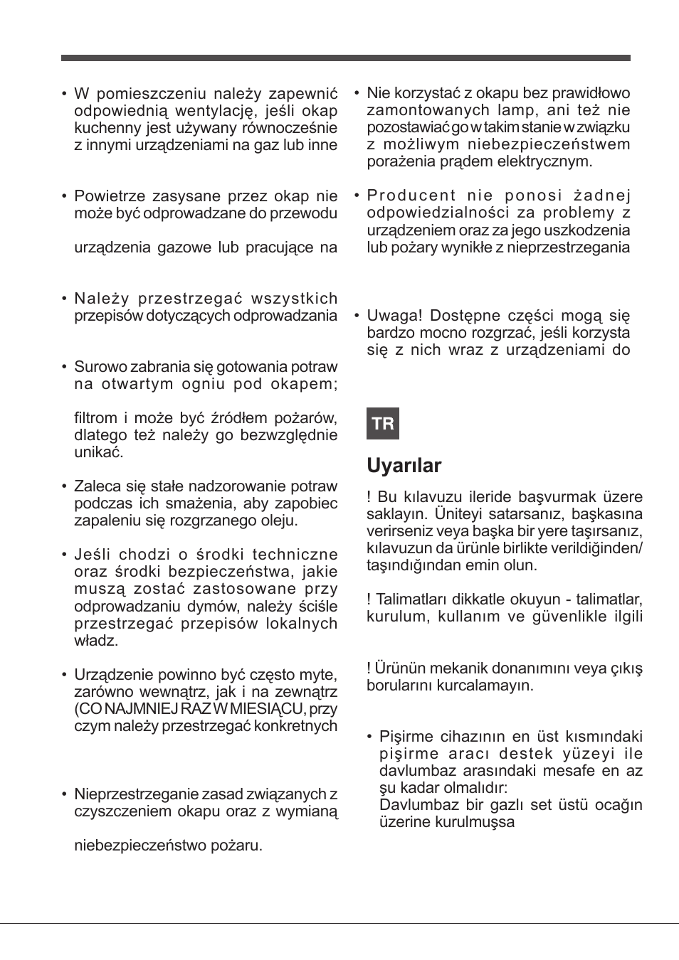 Uyarılar | Indesit IHT-6.5-C-M-IX User Manual | Page 20 / 80