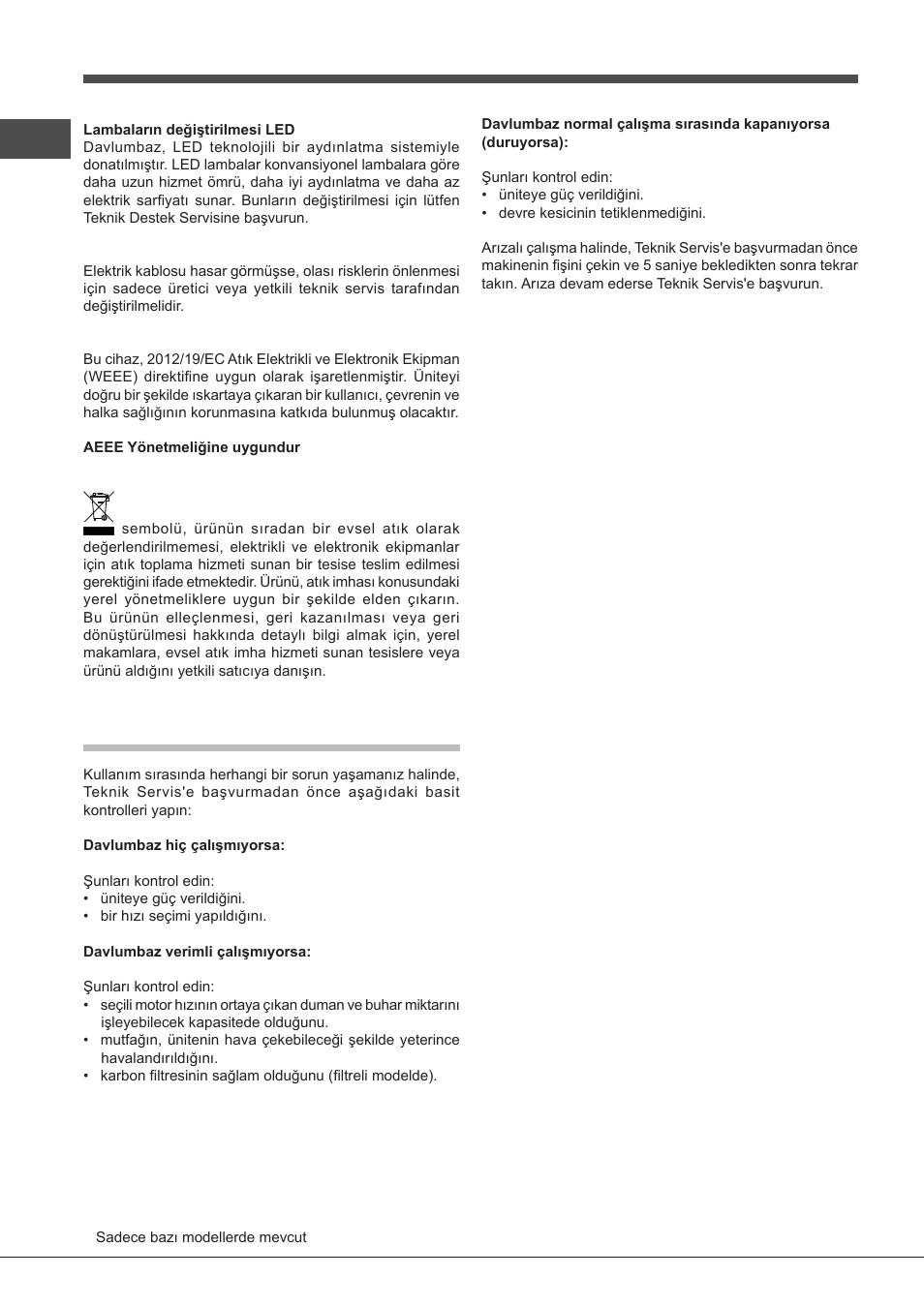 Sorun giderme | Indesit IHT-6.5-C-M-IX User Manual | Page 60 / 80