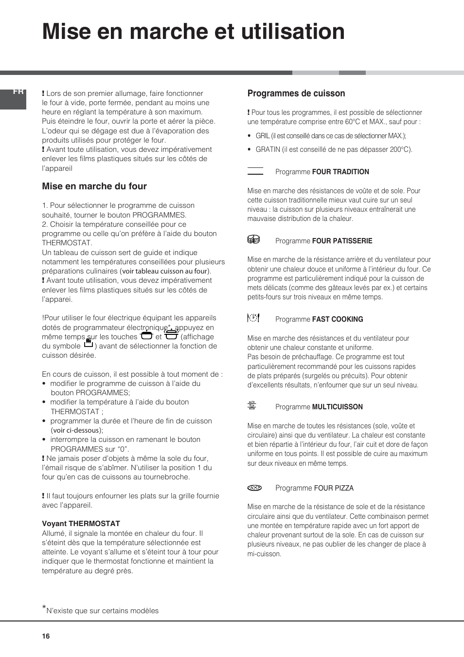 Mise en marche et utilisation | Indesit KN6C76A(X)-GR User Manual | Page 16 / 60
