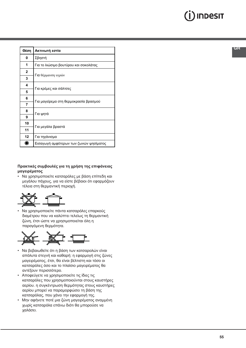 Indesit KN6C76A(X)-GR User Manual | Page 55 / 60