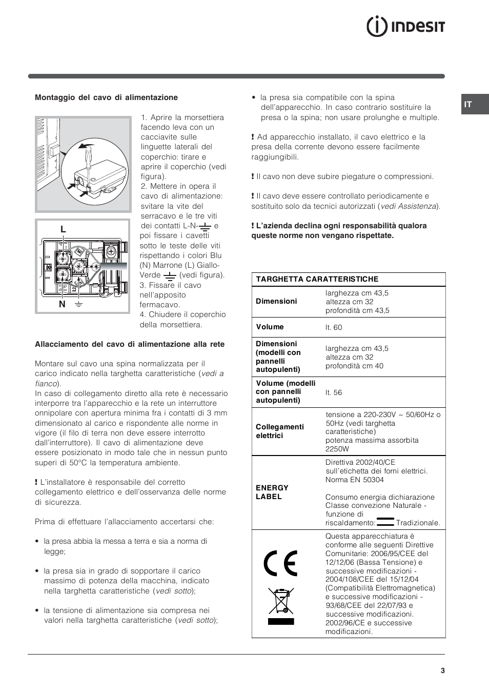 Indesit FI-20.A-(WH)-1-(SP) User Manual | Page 3 / 72