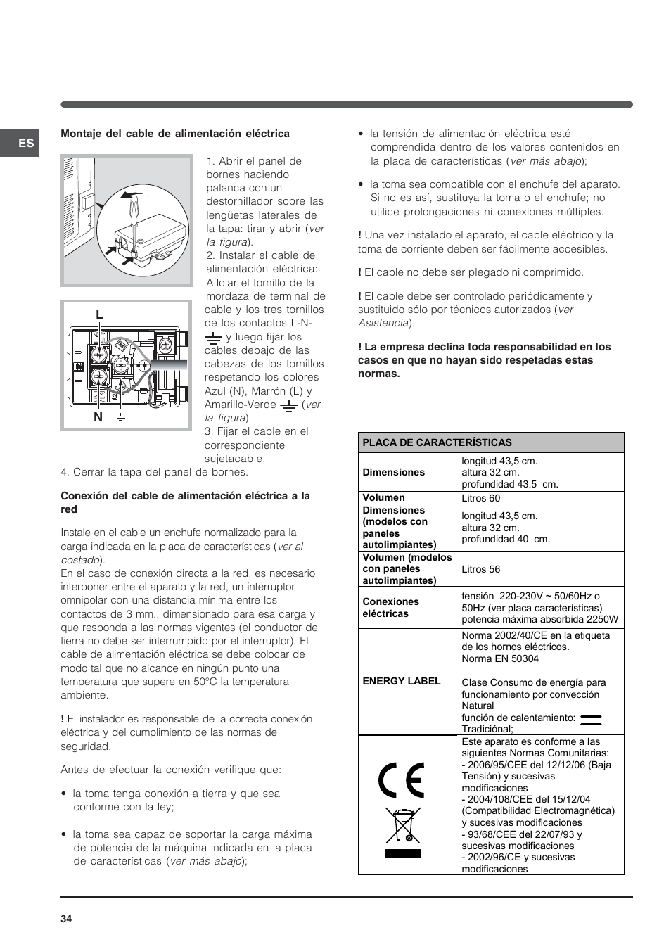 Indesit FI-20.A-(WH)-1-(SP) User Manual | Page 34 / 72