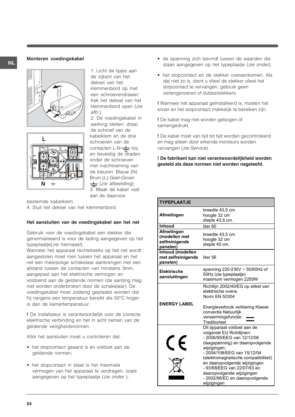 Indesit FI-20.A-(WH)-1-(SP) User Manual | Page 54 / 72