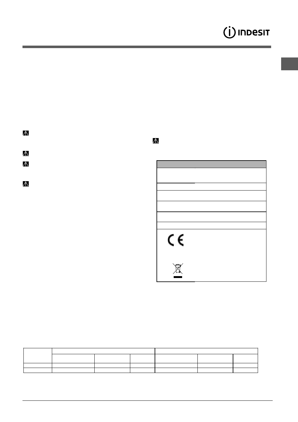 Conseils pour le premier lavage | Indesit DFP-2631M-EU User Manual | Page 15 / 84