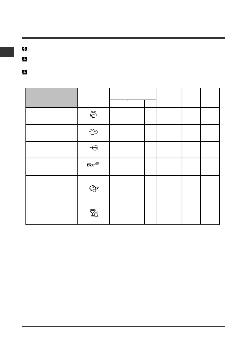 Spülprogramme | Indesit DFP-2631M-EU User Manual | Page 32 / 84