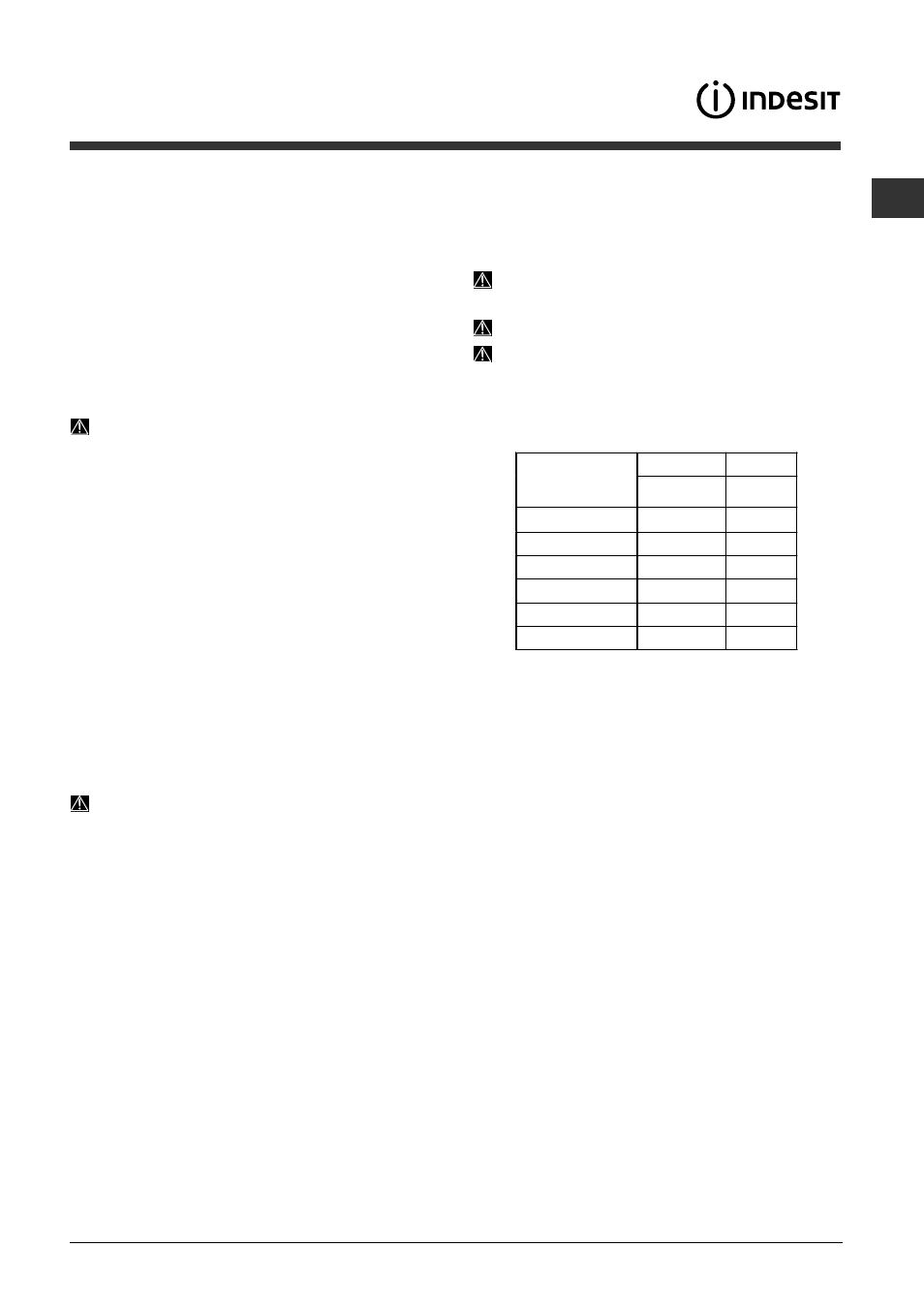 Opciones de lavado | Indesit DFP-2631M-EU User Manual | Page 43 / 84