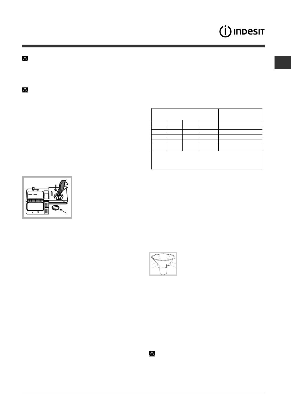 Abrillantador y sal regeneradora, Cargar el abrillantador, Cargar la sal regeneradora | Indesit DFP-2631M-EU User Manual | Page 45 / 84