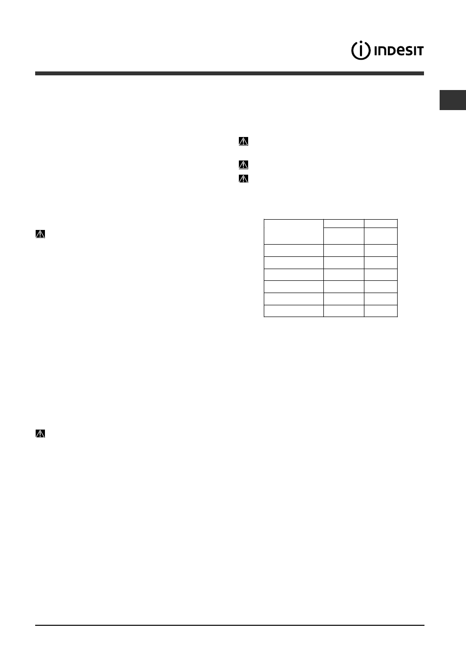 Opções de lavagem | Indesit DFP-2631M-EU User Manual | Page 55 / 84