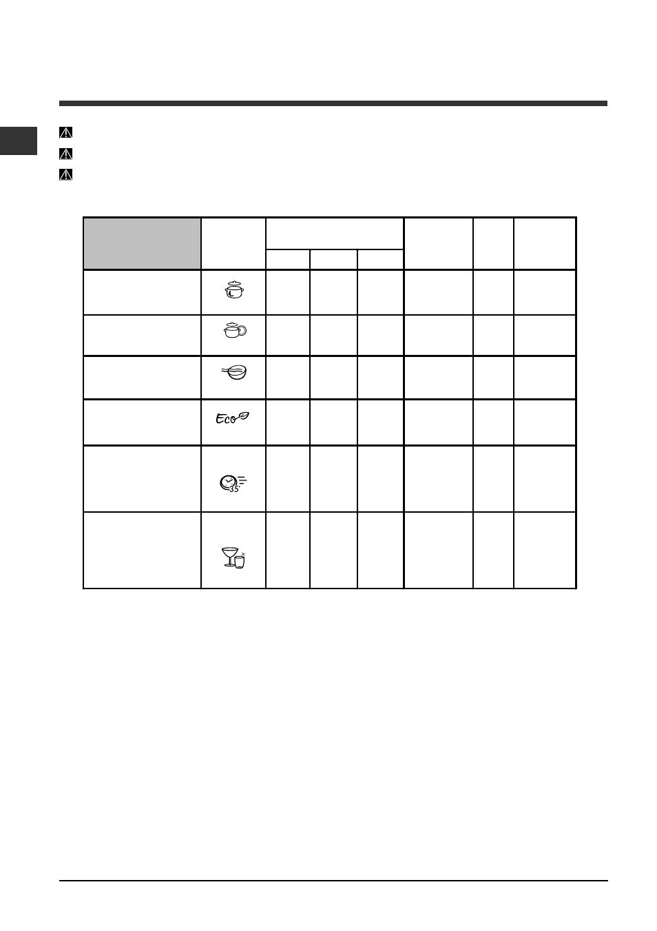 Programas | Indesit DFP-2631M-EU User Manual | Page 56 / 84