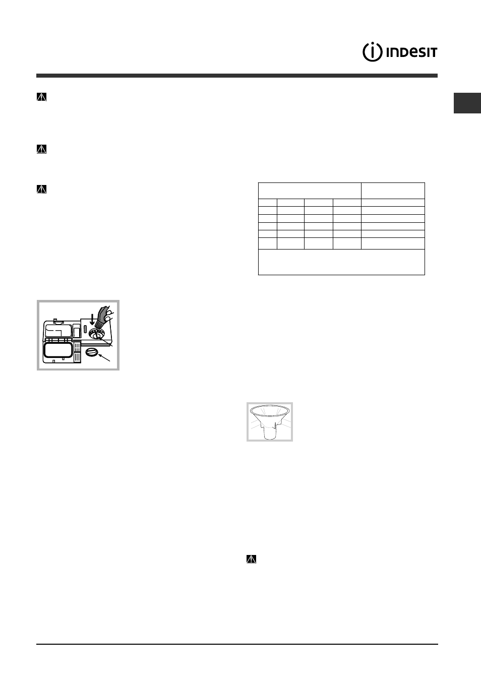 Abrilhantador e sal regenerante, Carregar o abrilhantador, Carregar o sal regenerante | Indesit DFP-2631M-EU User Manual | Page 57 / 84