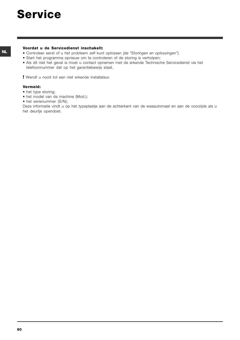 Service | Indesit IWC-5105-(EU) User Manual | Page 60 / 84