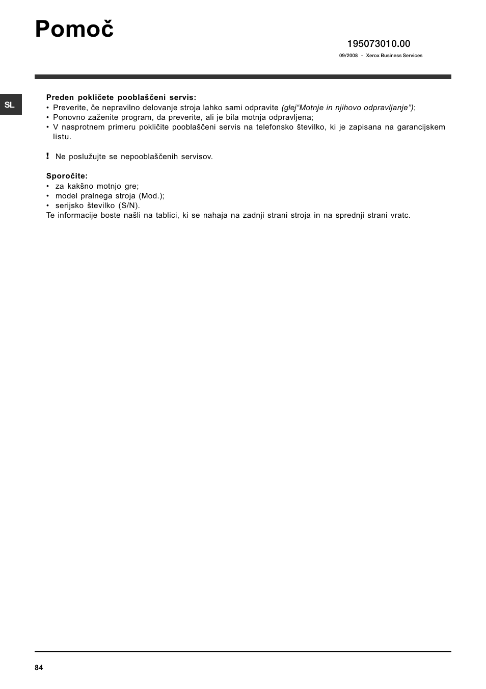 Pomoè | Indesit IWC-5105-(EU) User Manual | Page 84 / 84