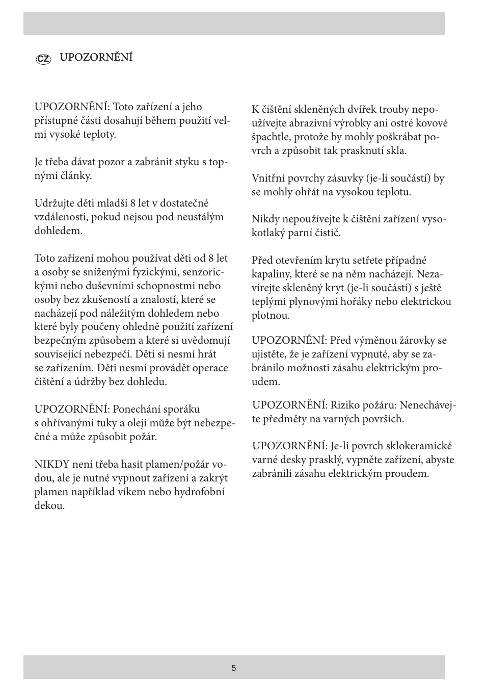 Indesit KN3C12A(W)-CZ-S User Manual | Page 5 / 76