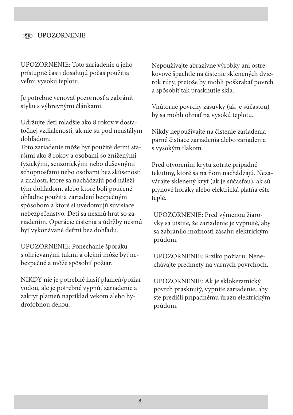 Indesit KN3C12A(W)-CZ-S User Manual | Page 8 / 76