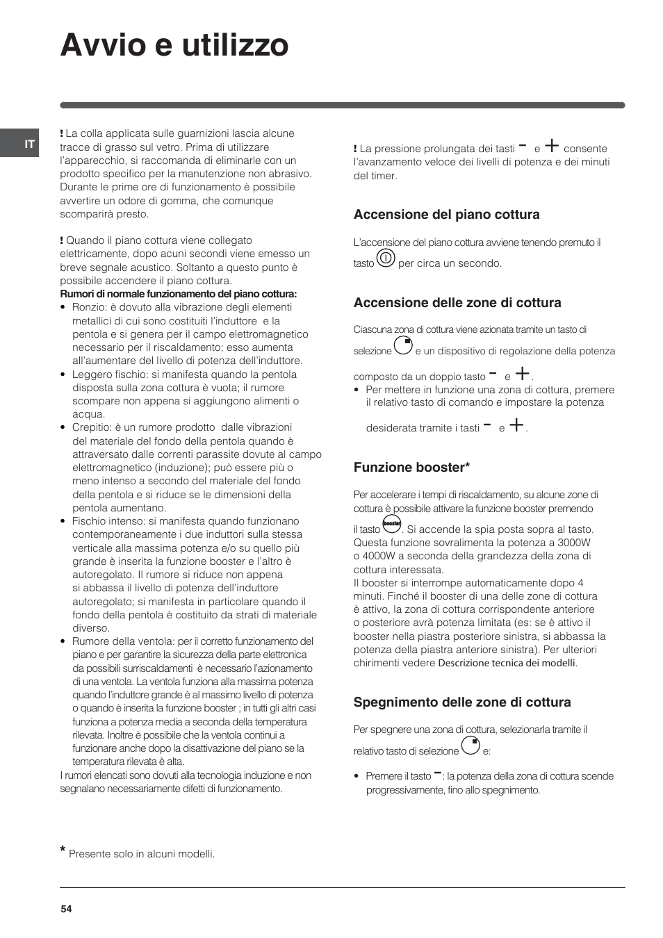 Avvio e utilizzo | Indesit VIC-641-X User Manual | Page 54 / 84