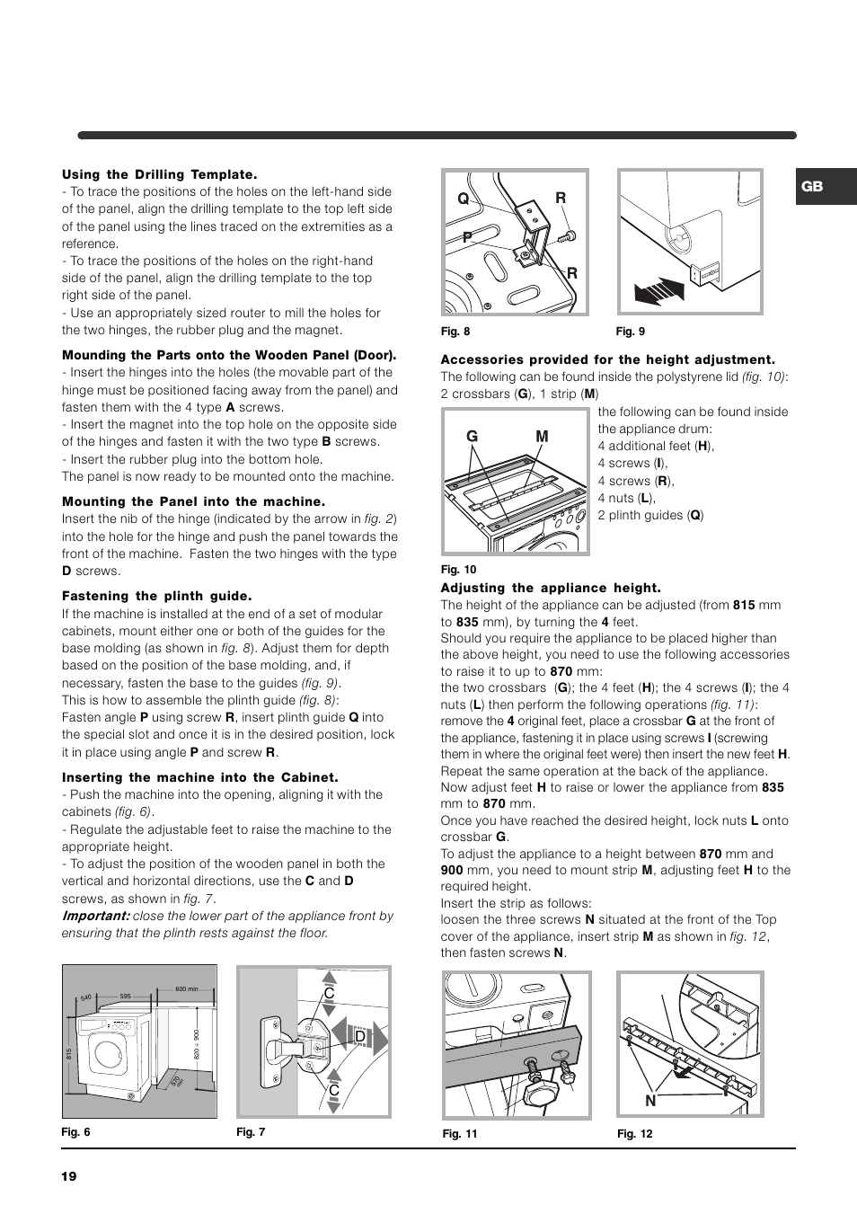 Li h g | Indesit IWME-8-(EU) User Manual | Page 19 / 56