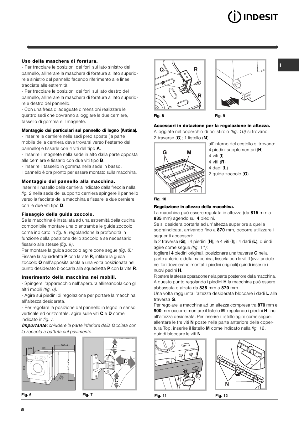Li h g | Indesit IWME-8-(EU) User Manual | Page 5 / 56